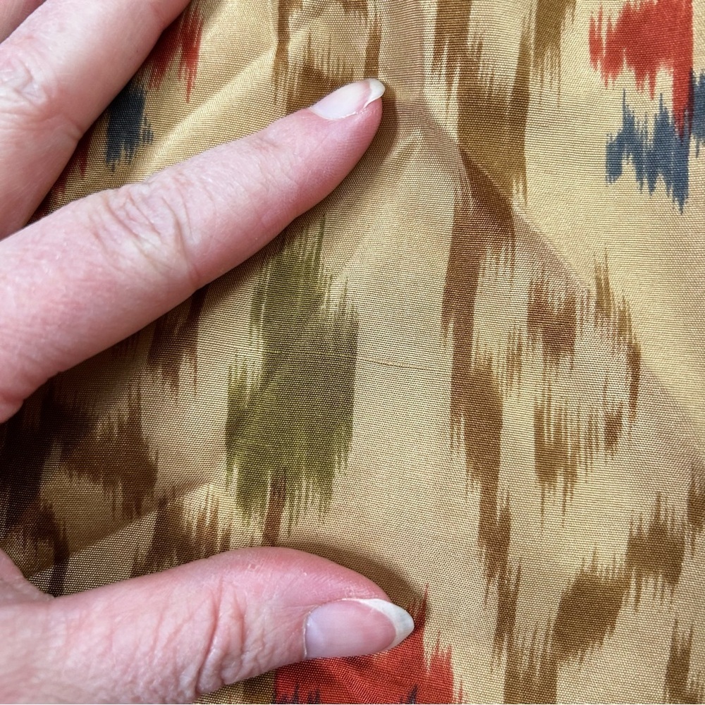 NWT J Jill Floral Ikat Silk A Line Skirt Size 8 Petite Spring Holiday Office - Picture 12 of 13